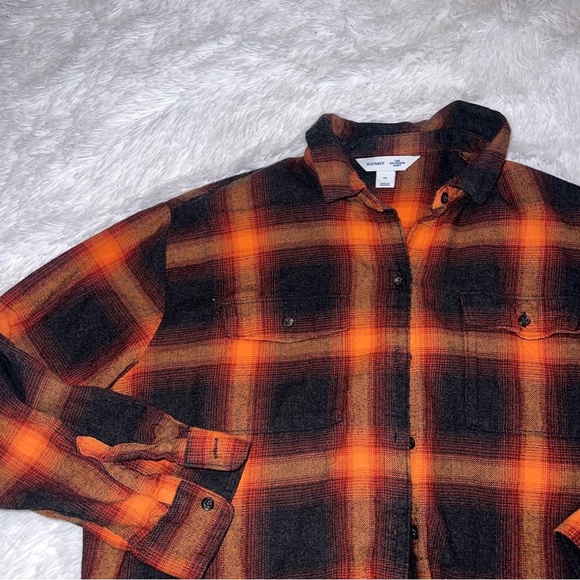 Taylor Swift Evermore Old Navy The Boyfriend Flannel size XL Extra Large - Picture 1 of 3